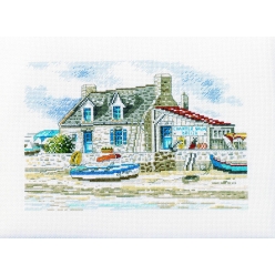 kit point comptes carenage sur la plage 30 x 35 cm