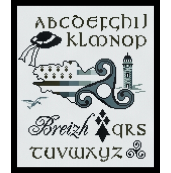 kit point comptes tableau abc triskell 30 x 35 cm