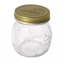 pot en verre avec couvercle 250 ml 8 cm o
