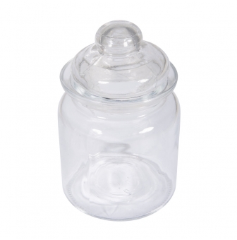 recipient en verre avec couvercle o8 cm