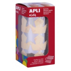 gommettes rouleau etoile 33 mm argent x 708
