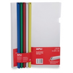 kits reliures colores couverture transparente 5 pieces
