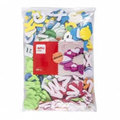 lettres en mousse eva 35x2mm adhesives 500 pieces