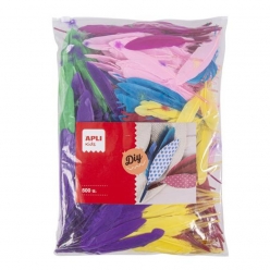 plumes dindien couleurs assorties 500 plumes