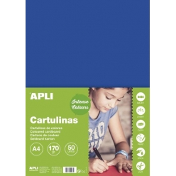 cartons bleu fonce a4 170g 50 feuilles