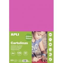 cartons fuchsia a4 170g 50 feuilles