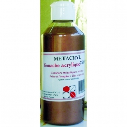 gouache metacryl cuivre 250 ml