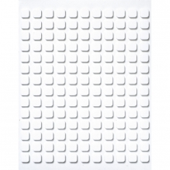 plaques adhesifs 3d 65x65mm x 2mm epaisseur