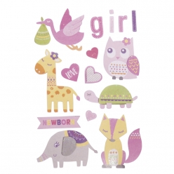 sticker 3d en papier bebe
