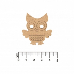 forme en bois mdf hibou grave