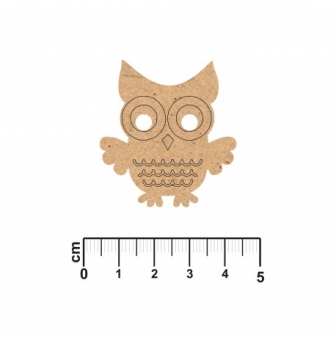 forme en bois mdf hibou grave