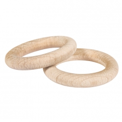 anneaux en bois brut 72 cm 2 pieces