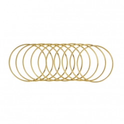 anneaux en metal revetus 15cm o