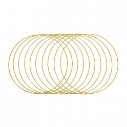 anneaux en metal revetus 30cm o