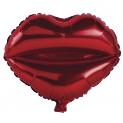 ballon en aluminium bouche en coeur