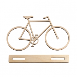 bicyclette en bois a poser