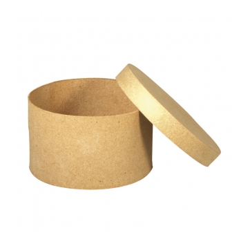 boite en papier mache rond haut6 cm o8 cm