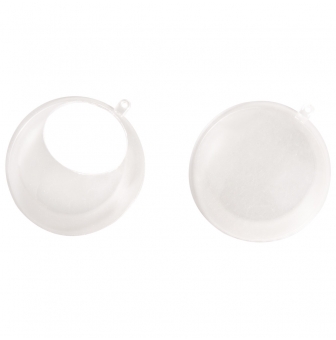 boules floristiques a decoupe 10 cm o lot de 2 pieces
