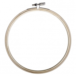 tambour a broder en bois 17 cm o