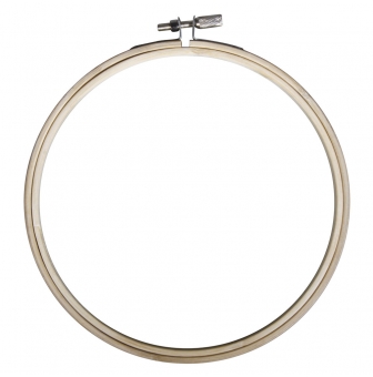 tambour a broder en bois 17 cm o