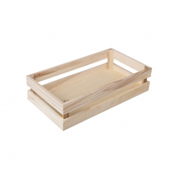 caisse bois aspect lattes 305x167x76 cm