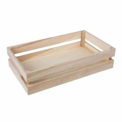caisse bois aspect lattes 355x203x84 cm