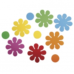 decoupes fleurs en crepla 55 cm 40 pieces