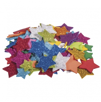 caoutchouc mousse etoiles paillettes 2