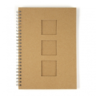 carnet decoupe passepartout a5 3 fenetres