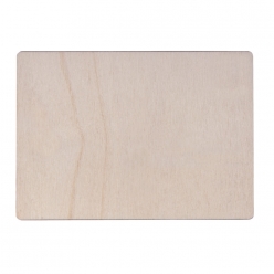 carte postale en bois