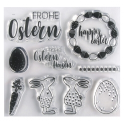 clear stamps  amis de paques