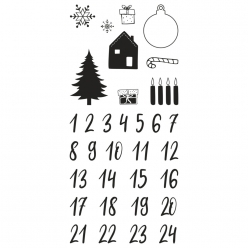 clear stamps calendrde l avent classic