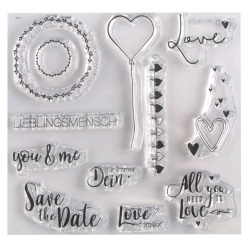 clear stamps  salutations d amour