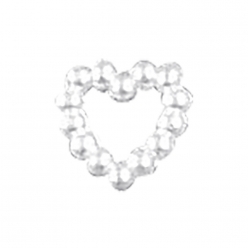 coeur acrylique en perles 10 mm