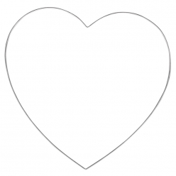 coeur en fil de fer 25 cm o