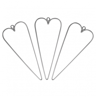 coeur en fil de fer 12x5 cm