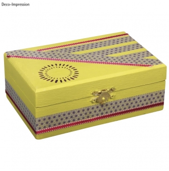 coffret en bois 15x10x55 cm
