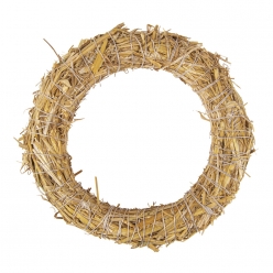 couronne en paille nature non  soudee