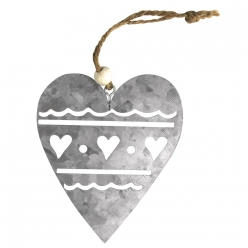 pendentif en metal coeur