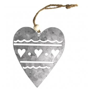 pendentif en metal coeur