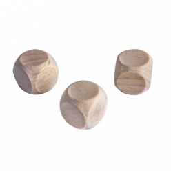 de en bois 25x25 mm 3 pieces fsc