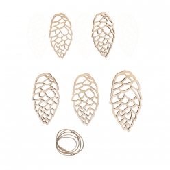 deco en bois cones fscmixcreditassort