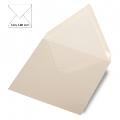 envel carree metallisee 140 mm