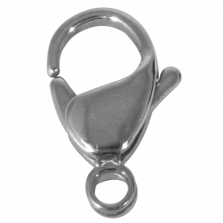 fermoir carabinier 12 mm en acier inoxydable