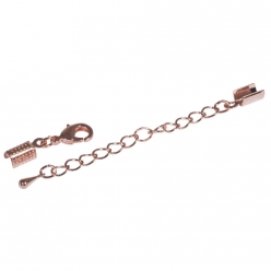 fermoir pour bijou assemble avec chaine 2mm o
