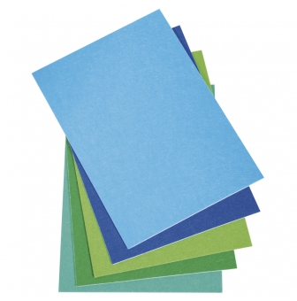 coupon de feutre autocollant bleu vert
