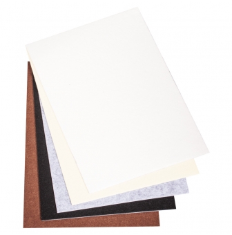 coupon de feutre autocollant blanc beige
