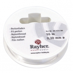 fil perlon transparent o 03 mm rouleau 55 m