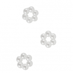fleur en perles acryliques 10 mm 60 pieces