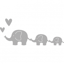 gabarit de decoupage famille d elephants